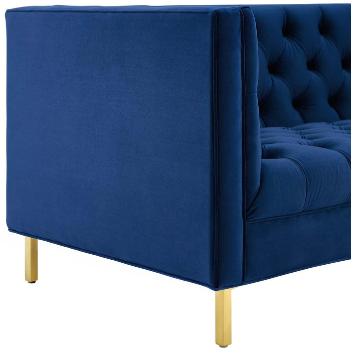 Delight Tufted Button Performance Velvet Sofa