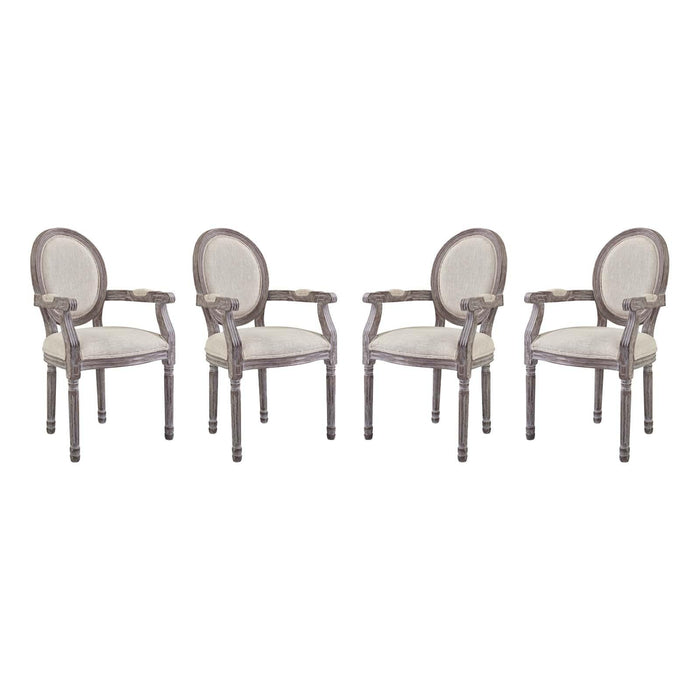 Emanate Dining Armchair Upholstered Fabric Set of 4 image