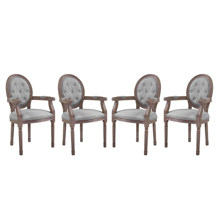 Arise Dining Armchair Upholstered Fabric Set of 4