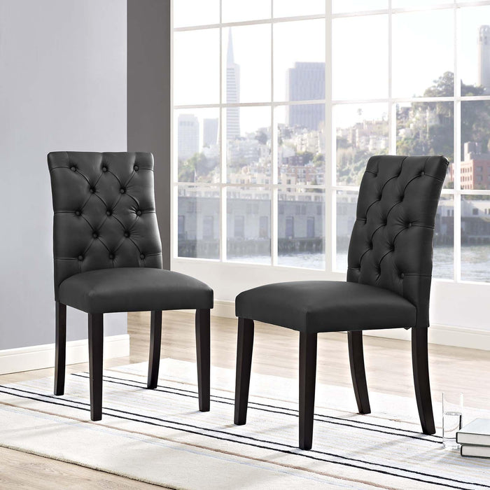 Duchess Dining Chair Vinyl Set of 2