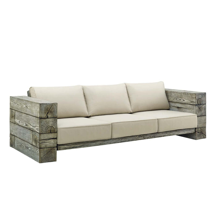 Manteo Rustic Coastal Outdoor Patio Sunbrella�  Sofa image