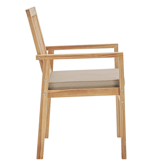 Farmstay Outdoor Patio Teak Wood Dining Armchair