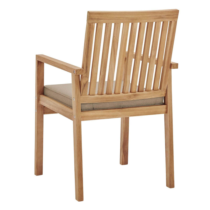 Farmstay Outdoor Patio Teak Wood Dining Armchair