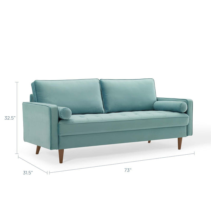 Valour Performance Velvet Sofa