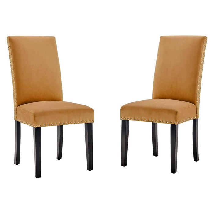 Parcel Performance Velvet Dining Side Chairs - Set of 2