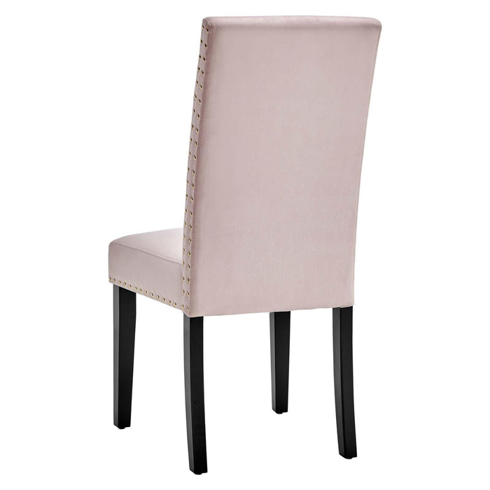 Parcel Performance Velvet Dining Side Chairs - Set of 2