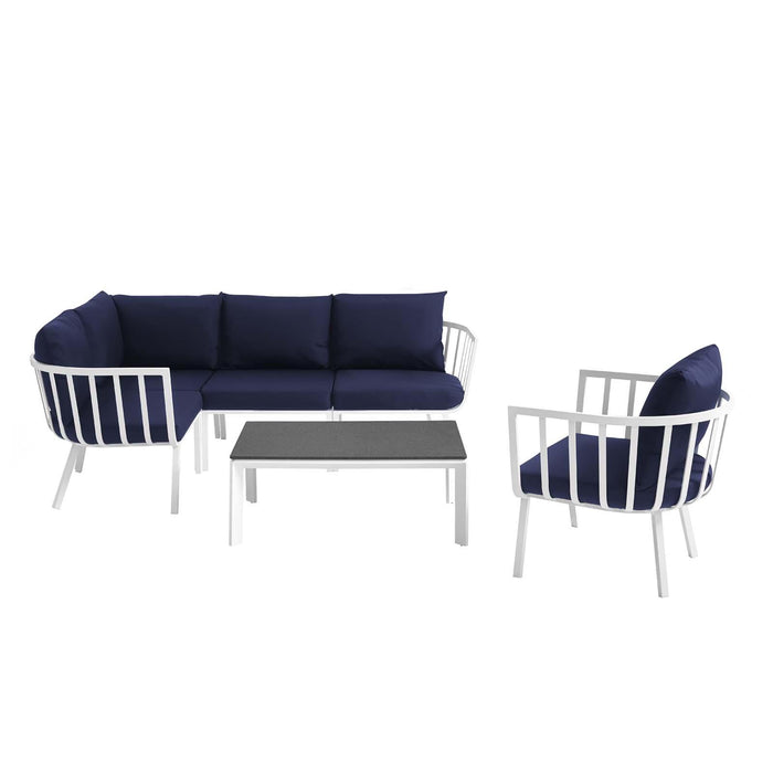 Riverside 6 Piece Outdoor Patio Aluminum Set