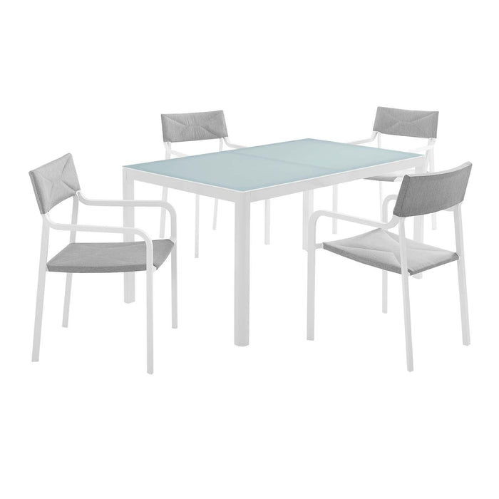 Raleigh 5 Piece Outdoor Patio Aluminum Dining Set image