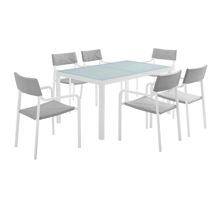 Raleigh 7 Piece Outdoor Patio Aluminum Dining Set image