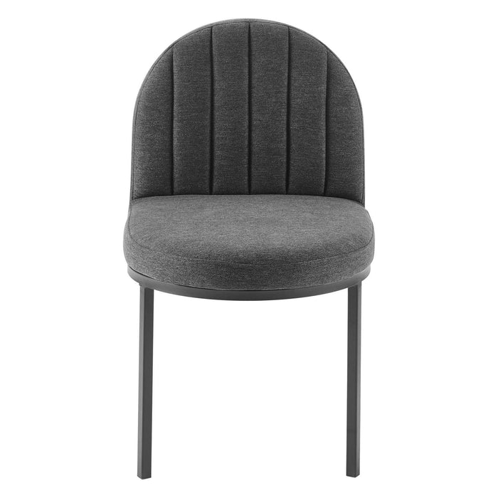 Isla Channel Tufted Upholstered Fabric Dining Side Chair