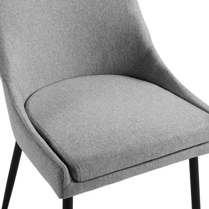 Viscount Upholstered Fabric Dining Chairs - Set of 2