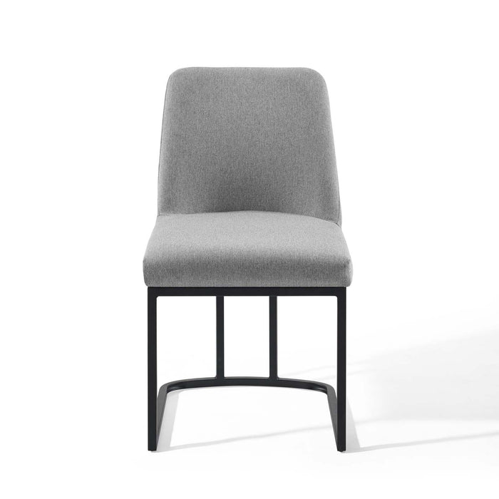 Amplify Sled Base Upholstered Fabric Dining Side Chair