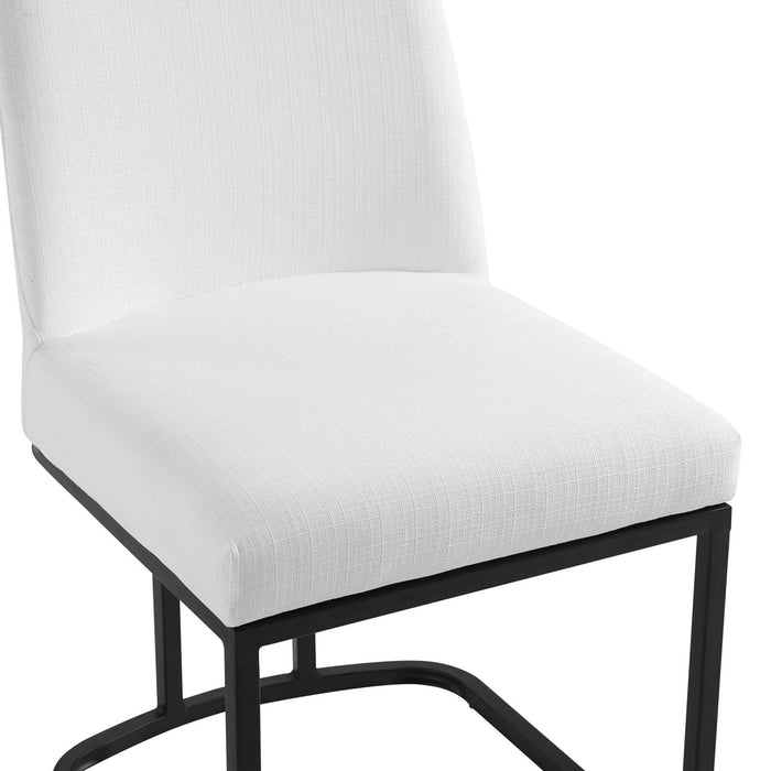 Amplify Sled Base Upholstered Fabric Dining Side Chair