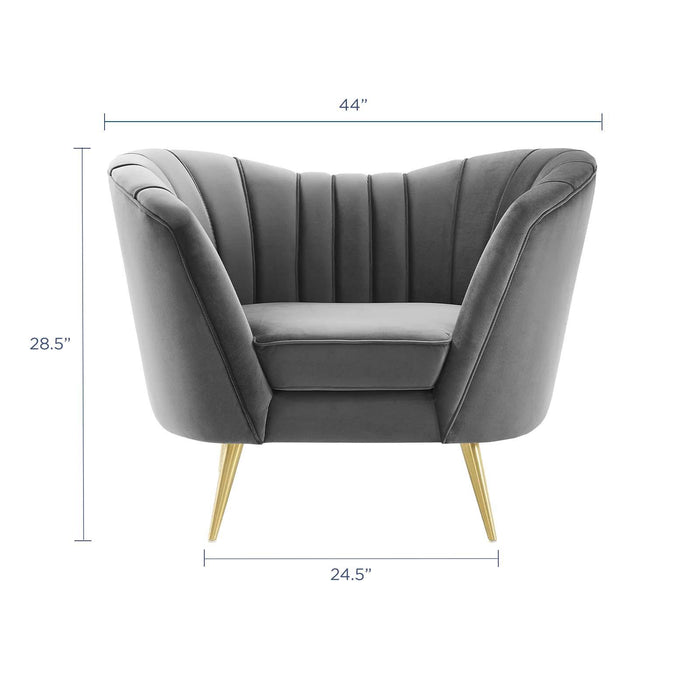 Opportunity Performance Velvet Armchair