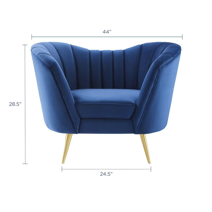 Opportunity Performance Velvet Armchair