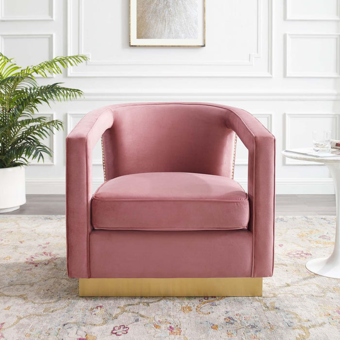 Frolick Performance Velvet Armchair