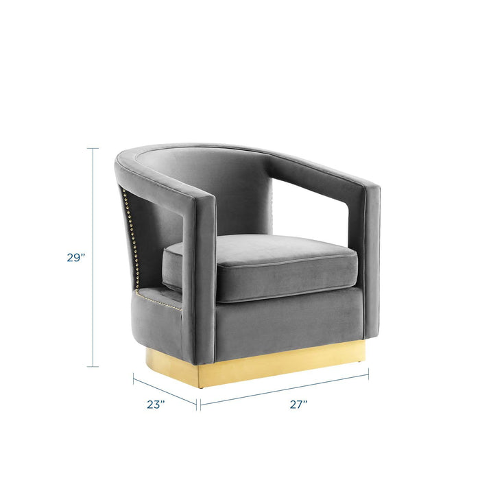 Frolick Performance Velvet Armchair