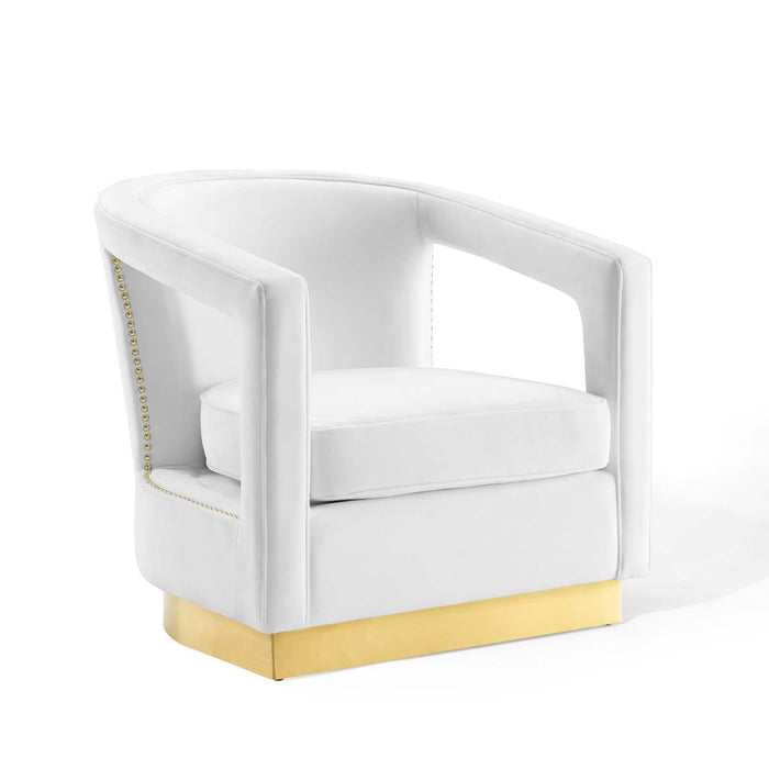 Frolick Performance Velvet Armchair