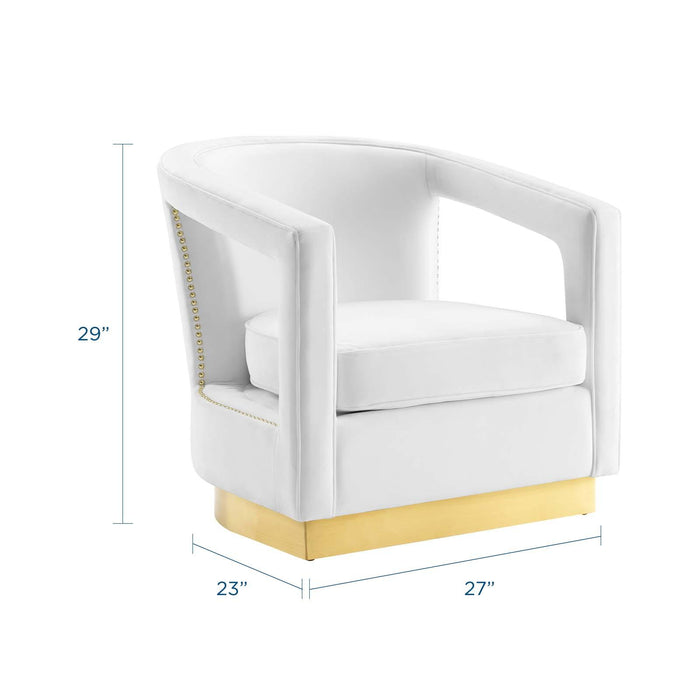 Frolick Performance Velvet Armchair