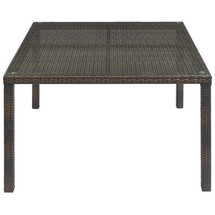 Conduit 47" Outdoor Patio Wicker Rattan Dining Table