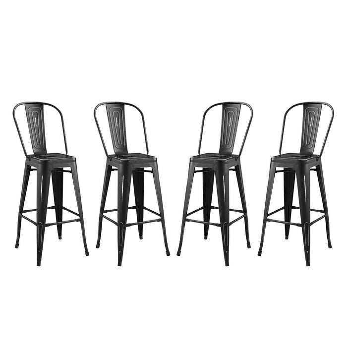 Promenade Bar Side Stool Metal Set of 4 image