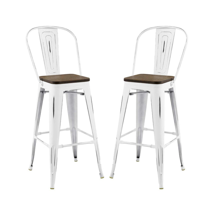 Promenade Bar Stool Metal Set of 2