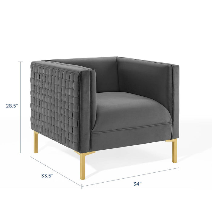 Resonate Performance Velvet Armchair