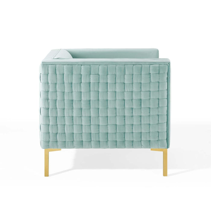 Resonate Performance Velvet Armchair