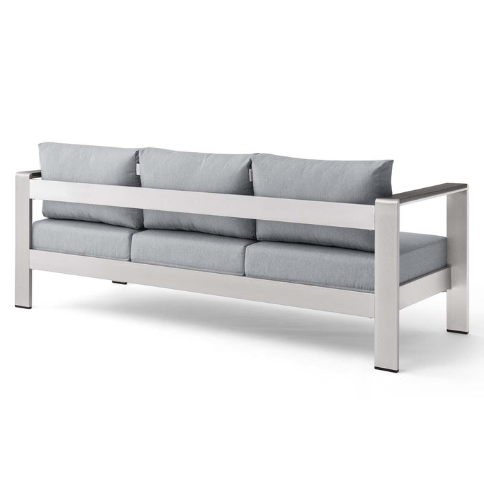 Shore Outdoor Patio Aluminum Sofa