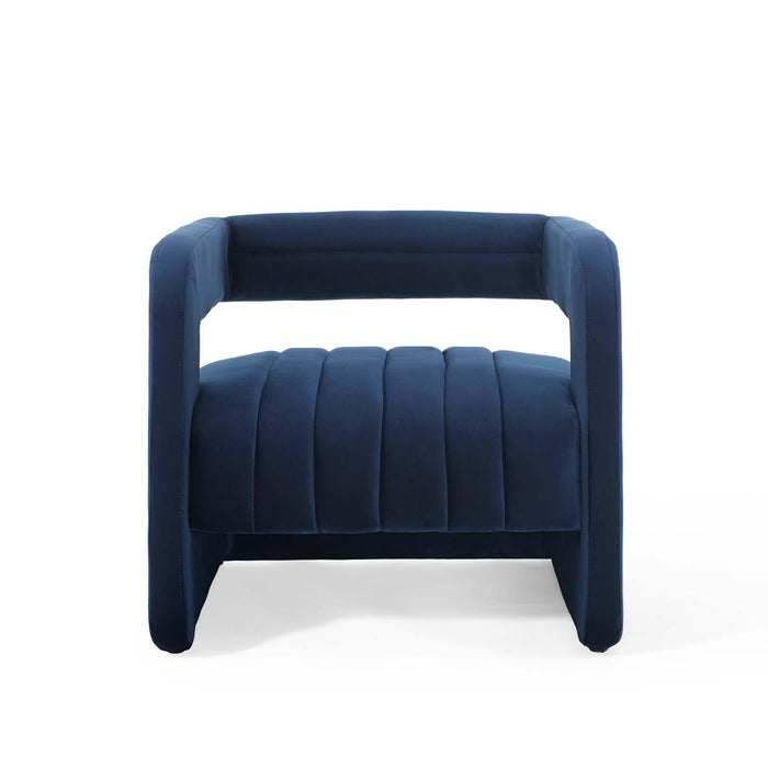 Range Tufted Performance Velvet Accent Armchair