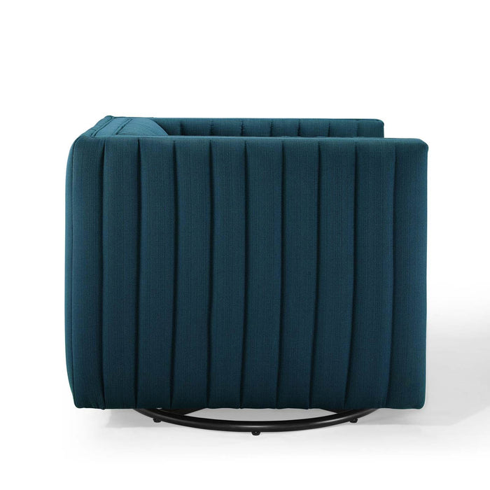 Conjure Tufted Swivel Upholstered Armchair