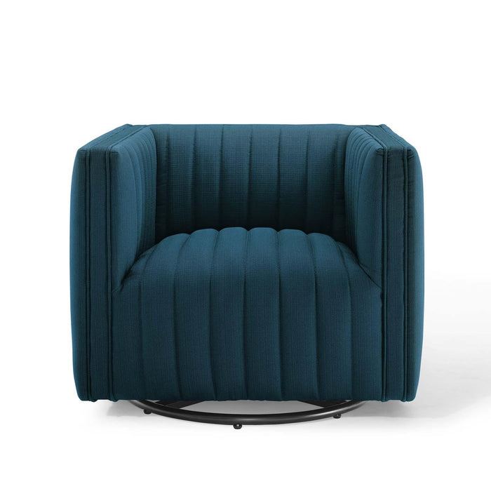 Conjure Tufted Swivel Upholstered Armchair