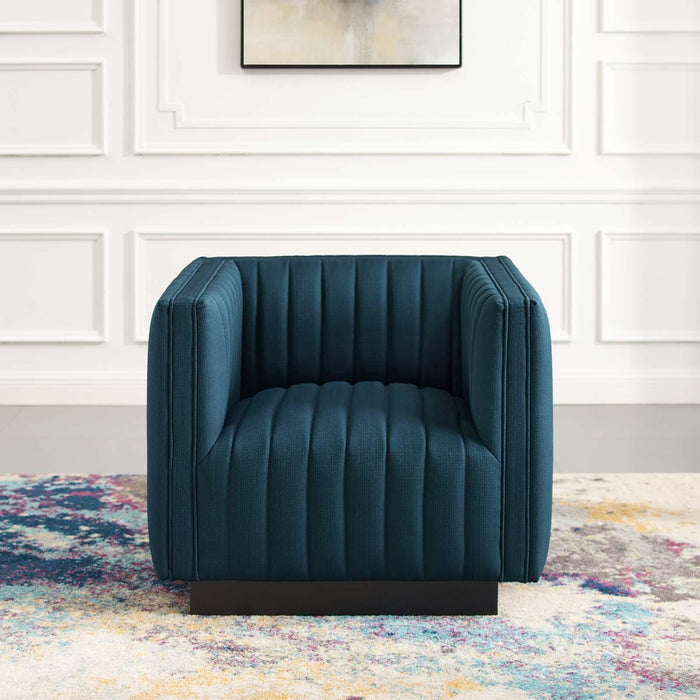 Conjure Tufted Upholstered Fabric Armchair