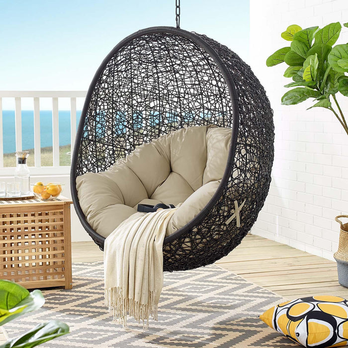 Encase Sunbrella� Swing Outdoor Patio Lounge Chair