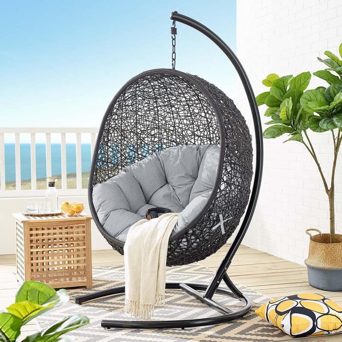 Encase Sunbrella� Swing Outdoor Patio Lounge Chair