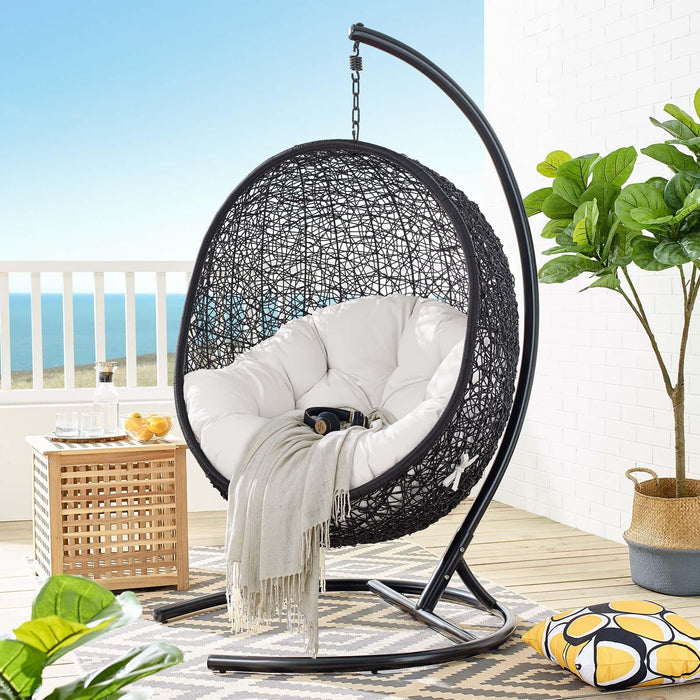 Encase Sunbrella� Swing Outdoor Patio Lounge Chair