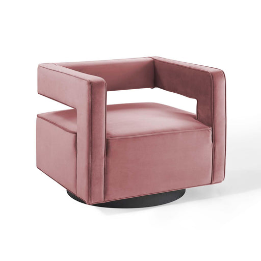 booth-performance-velvet-swivel-armchair