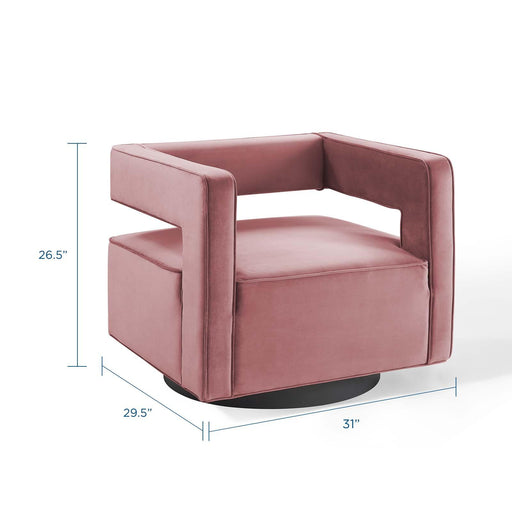 booth-performance-velvet-swivel-armchair