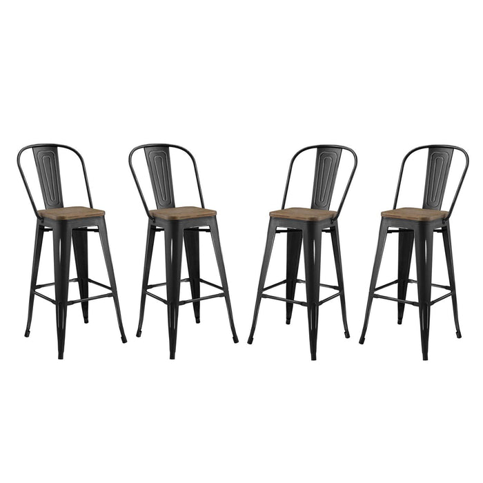 Promenade Bar Stool Metal Set of 4 image