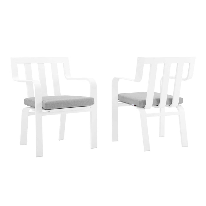 Baxley Outdoor Patio Aluminum Armchair Set of 2 image