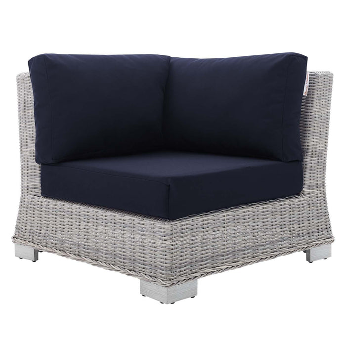 Conway Sunbrella� Outdoor Patio Wicker Rattan Corner Chair