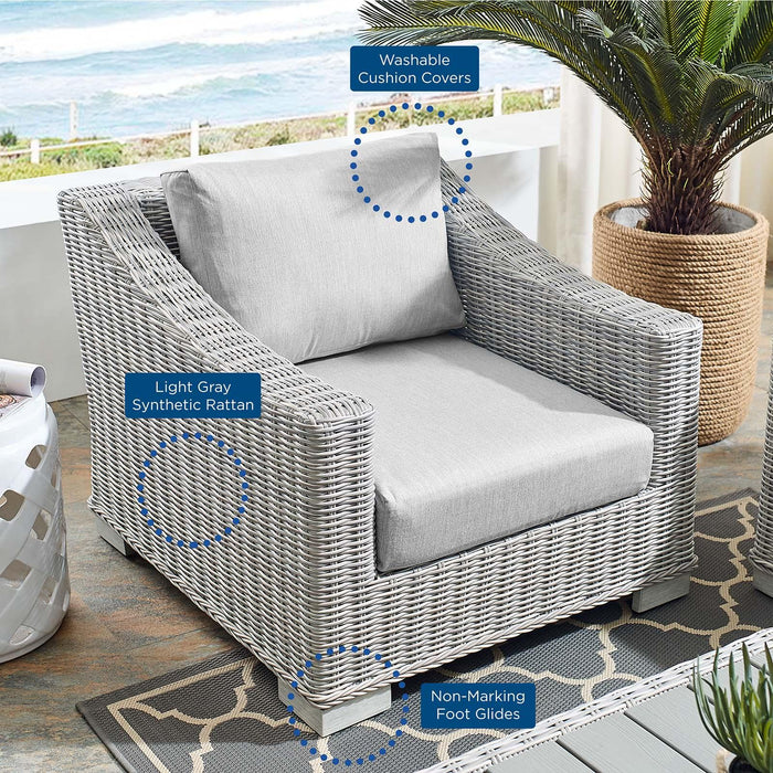 Conway Sunbrella� Outdoor Patio Wicker Rattan Armchair