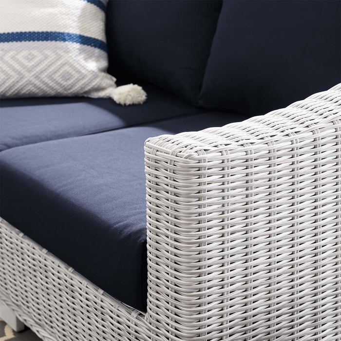 Conway Sunbrella� Outdoor Patio Wicker Rattan Loveseat