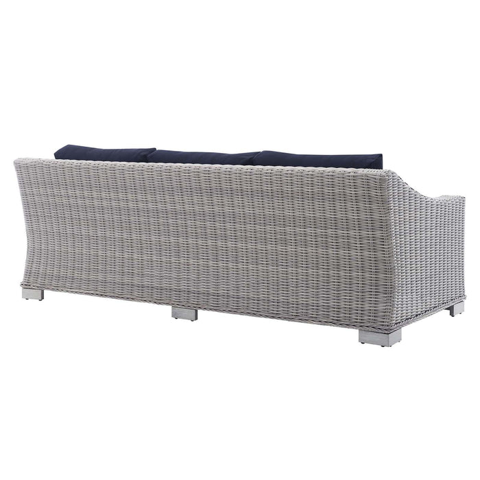 Conway Sunbrella� Outdoor Patio Wicker Rattan Sofa