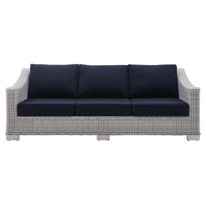 Conway Sunbrella� Outdoor Patio Wicker Rattan Sofa