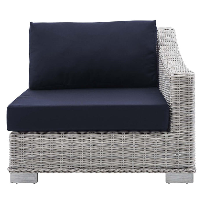 Conway Sunbrella� Outdoor Patio Wicker Rattan Right-Arm Chair