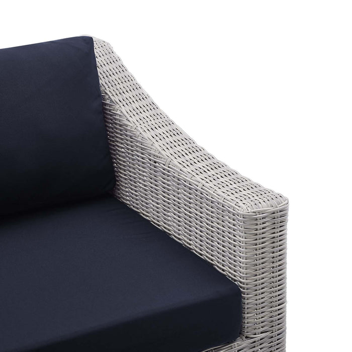 Conway Sunbrella� Outdoor Patio Wicker Rattan Right-Arm Chair