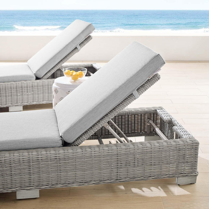 Conway Sunbrella� Outdoor Patio Wicker Rattan Chaise Lounge