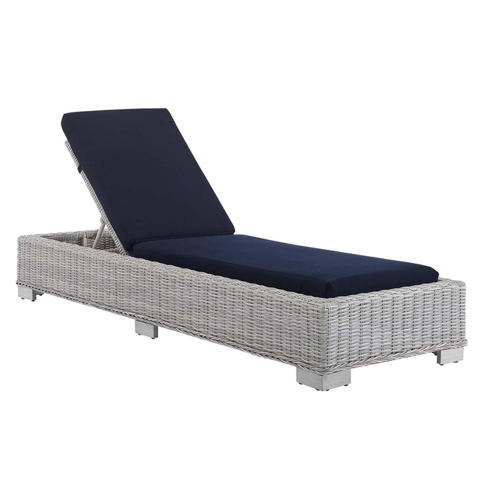 Conway Sunbrella� Outdoor Patio Wicker Rattan Chaise Lounge