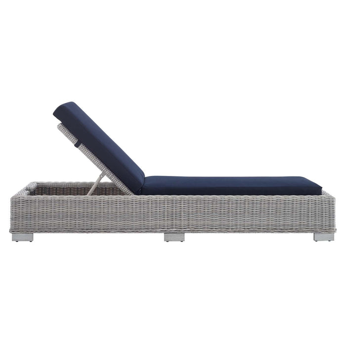 Conway Sunbrella� Outdoor Patio Wicker Rattan Chaise Lounge